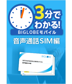 3分でわかる！BIGLOBEモバイル 音声通話SIM編