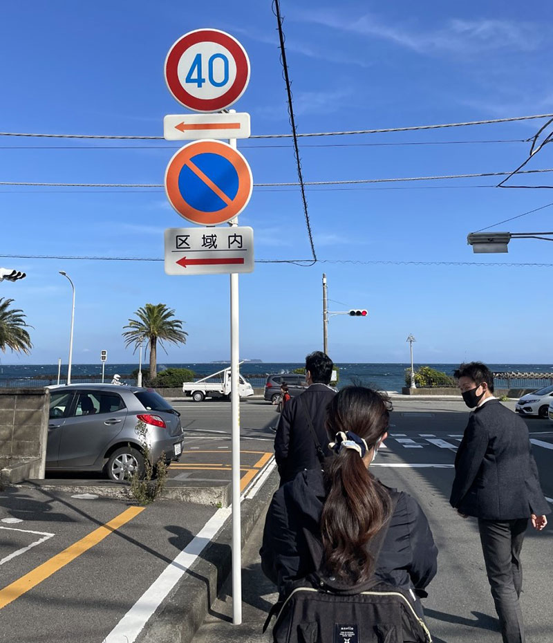 海岸まで散歩