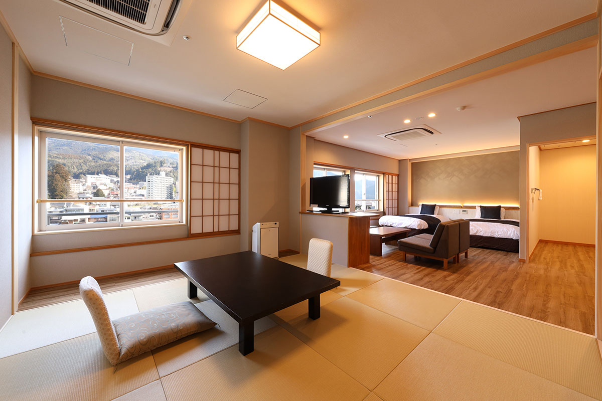 飛泉閣8階特別室(和洋室)和室側