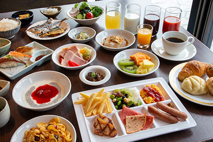 朝食ブッフェ一例