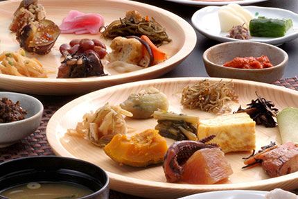 朝食バイキング